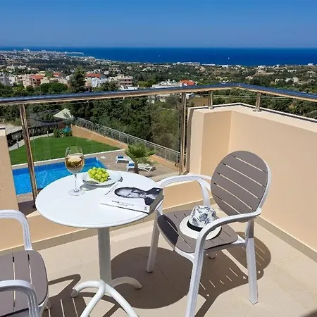 Villa Luxury Rhodes Villa Aegean Blue Sea View Private Pool 4 Bdr Koskinou *