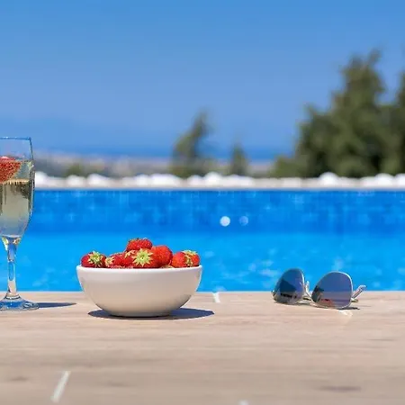 Luxury Rhodes Villa Aegean Blue Sea View Private Pool 4 Bdr Koskinou Villa Koskinou (Rhodes)