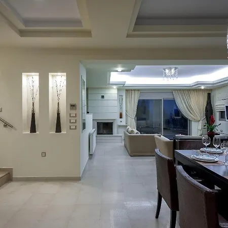 Luxury Rhodes Villa Aegean Blue Sea View Private Pool 4 Bdr Koskinou Villa