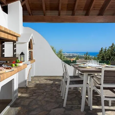 Luxury Rhodes Villa Aegean Blue Sea View Private Pool 4 Bdr Koskinou Villa Koskinou (Rhodes)