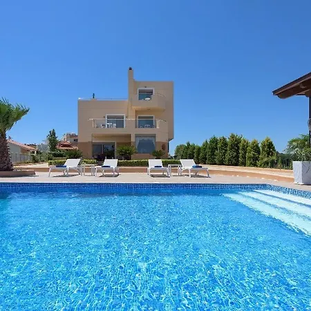 Luxury Rhodes Villa Aegean Blue Sea View Private Pool 4 Bdr Koskinou Villa *