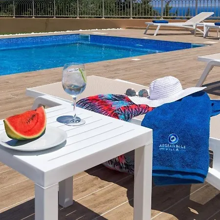 Luxury Rhodes Villa Aegean Blue Sea View Private Pool 4 Bdr Koskinou Koskinou (Rhodes)